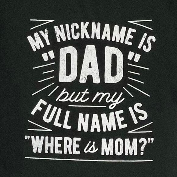 Gildan Funny Dad Tee Men’s M Black Holiday Gag Gift Shirt - Picture 2 of 7